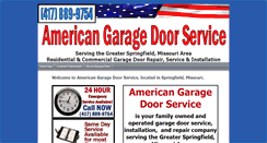 Desktop Screenshot of americangaragedooronline.com